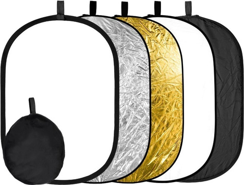 Rebatedor Retangular Oval Fotográfico 5 Em 1 90cmx120cm