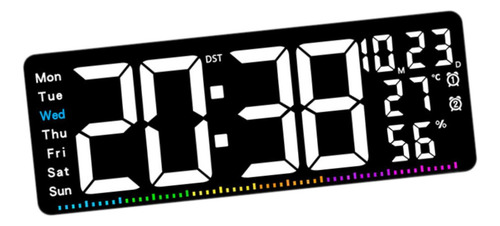 Reloj De Pared Digital, Con Decoración De Visualización De