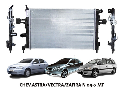 Imagen 1 de 6 de Radiador Chevrolet Astra/vectra/zafira Nafta 09- Mt  