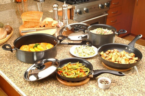 Imagen 3 de 10 de Batería De Cocina Perdura, Línea Professional 8 Piezas