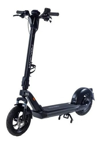 Monopatin Electrico Max You 380w M6 25km/h 25km Autonomia Color Negro