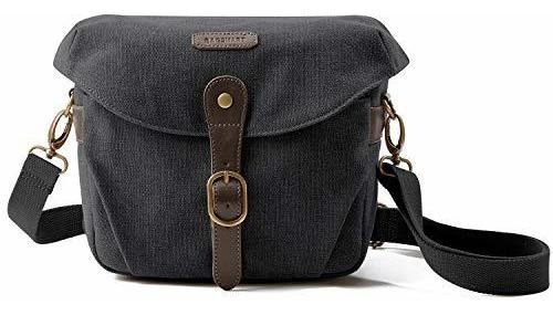 Bolso Cámara Slr Dslr Estuche Cámara De Lona Bolso De...