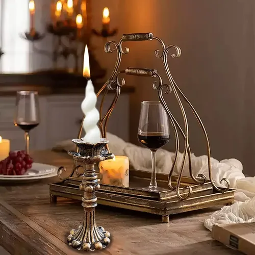 F Candle Holders Candlestick Thicker Metal Candle Stick 1841