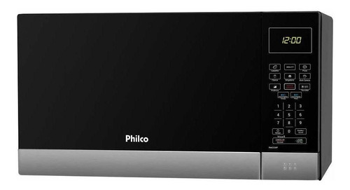 Micro-ondas Philco PMO26IPT   preto e aço inoxidável 26L 220V