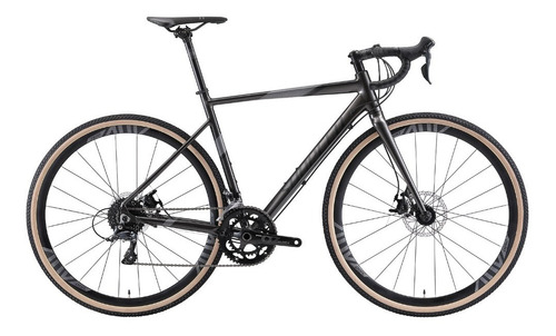 Bicicleta ruta Sunpeed Chase R700 S 18v frenos disco semi-hidráulico cambios Shimano Sora R3000 color negro