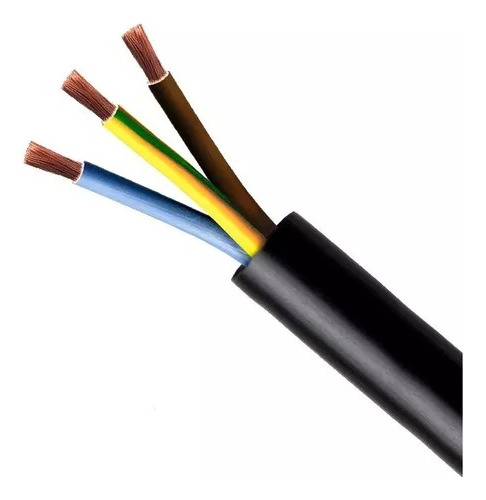 Cable Cordon Eléctrico 3x1,5 Negro 100metros Microfo