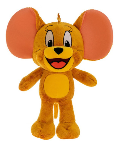 Boneco Pelúcia Ratinho Jerry Do Desenho Tom E Jerry 32cm