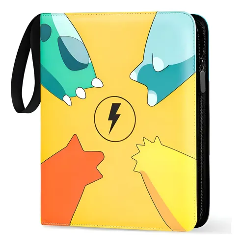 400 Cards Album Pasta Fichario com Ziper Cartas Pokemon — R$ 75,33 em Mercado Livre, 45% OFF
