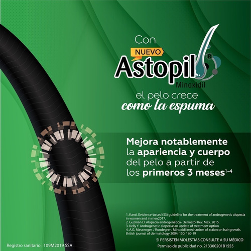 Astopil Minoxidil 5% Espuma 15g 2pack