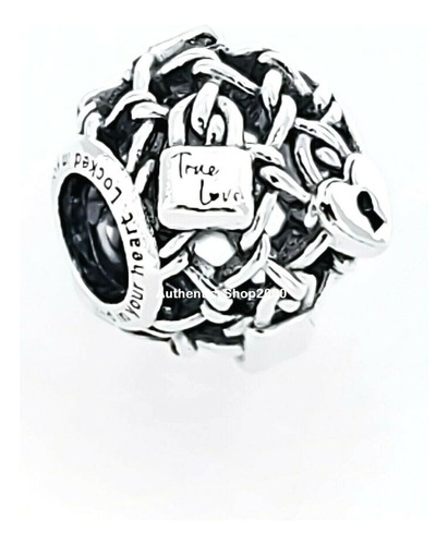 Dije Pandora Original - Openwork Chain Link Padlock Charm 