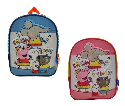 Imagen 2 de 7 de Mochila Espalda Peppa Pig 12 PuLG 30 Cm Jardin Serie Tv Edu