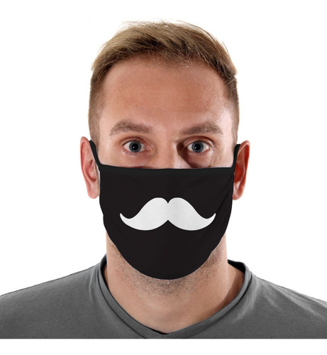 Mascara De Protecao Black Bigode Adulto