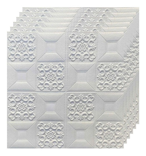 Lamina 3d Panel Decorativo Casual Blanco