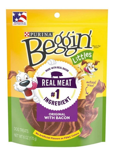 Premios Perros Purina Beggin Littles Fun Size Tocinitos 170g