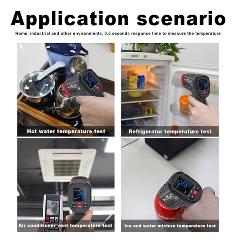 Termómetro Infrarrojo Industrial Punto Láser Uni-t Ut306s