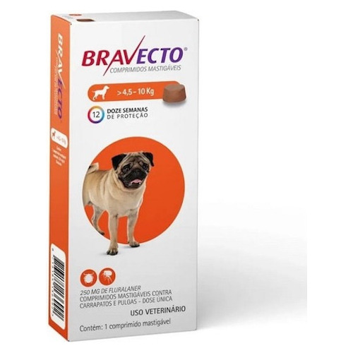 Bravecto 250mg 4,5 A 10kg