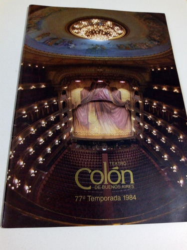 Teatro Colón. Programa Temporada 1984.  Coppelia