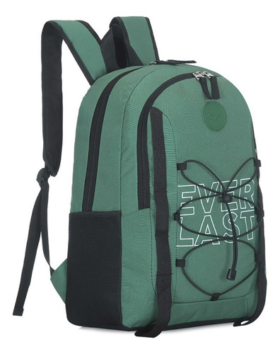 Mochila Urbana Everlast 16939 Color Verde Diseño De La Tela Lisa