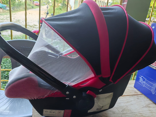 Autoasiento Prinsel Básico 0-24 Meses - Porta Bebé Portabebe Negro Y Rojo (Usado)
