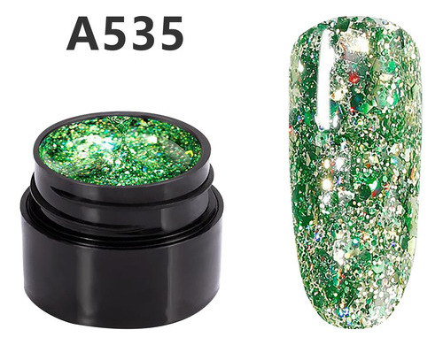 Pegamento De Uñas Glitter Diamond  Esmalte De Uñas Con Lente