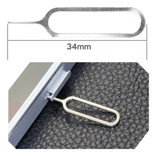 Pin Metálico Extractor De Tarjetas Sim Universal Compacto
