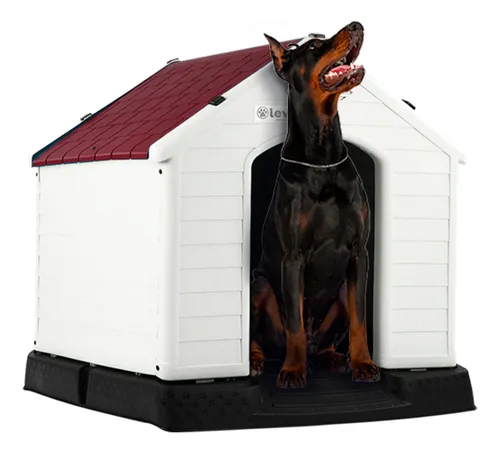 comprar Casa De Plástico Exterior Térmica Raza Extra Grande 110cm Color Rojo