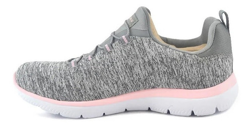 Zapatillas Skechers Running Mujer Summitwuick Gris-rosa Cli
