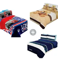 Comprar Pack De 3 Cobertores Con Borrega Matrimonial Jumbo Providenc