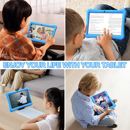 Tablet 10.1'' Android 13 Para Niños 3gb Ram + 32gb Rom, Azul