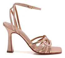 Comprar Sandalias Nias Saverio Di Ricci 25vz3325 Cuero Metal Rose