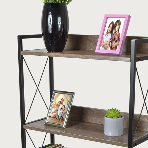Librero Vertical Rack Decorativo Estante Minimalista Moderno