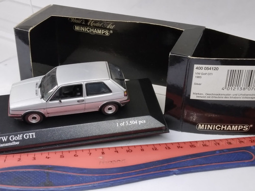 Minichamps 1/43 Volkswagen Golf Gti 1985 Silver 