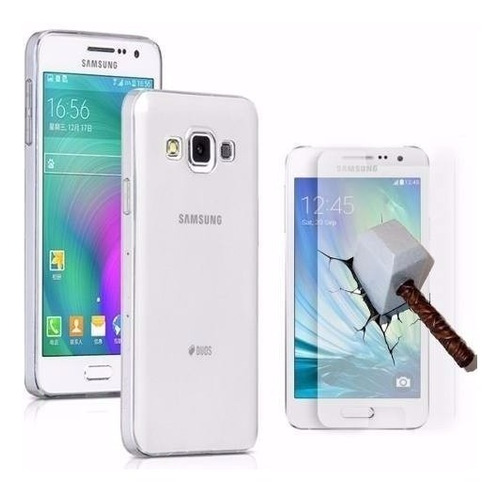 Capa Case Tpu Samsung Galaxy J7 J700 + Pelicula Vidro