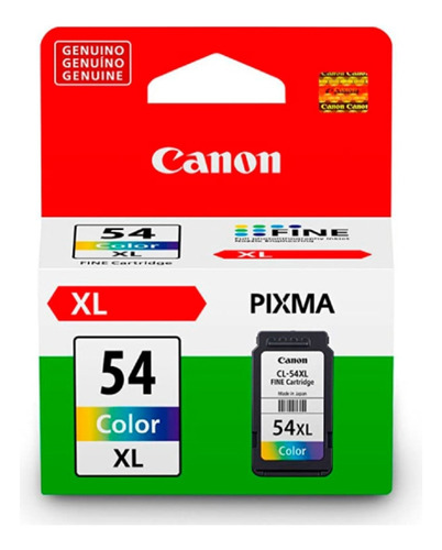 Cartucho 54xl  Canon E201 E301 E3110 E471 Original 