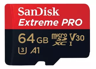 Sandisk Extreme Pro Micro Sdxc 64gb 100mb/s U3 C10 V30 A1