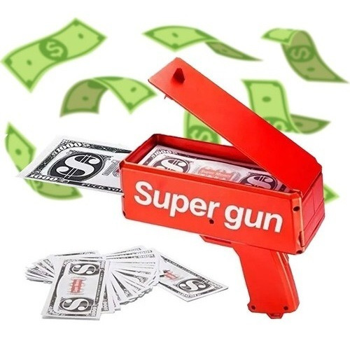 Pistola Lanza Billetes Cash Money Super Gun