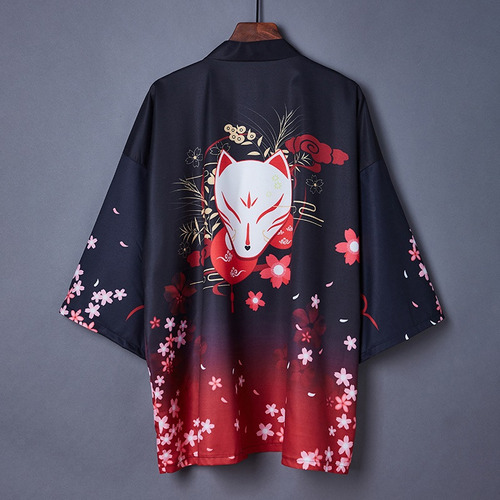 Cárdigan Tipo Kimono Tradicional Para Hombre, Yukata, Playa,