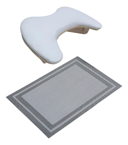 Reposabrazos En Forma De U, Soporte Con Tapete Negro