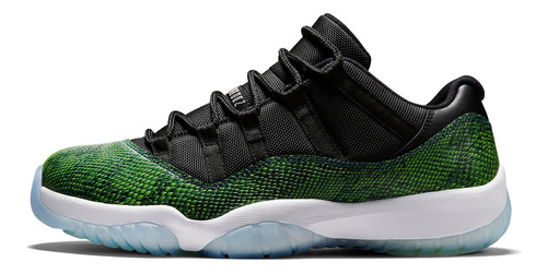 Zapatillas Jordan 11 Retro Low Green Snakeskin 528895-033   