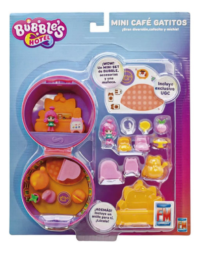 Muñeca Mini Set Cafetería Sorpresa Juego Compacto Gatitos