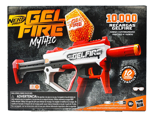Nerf Pro Gel Fire Mythic 10000 Recargas Hasbro Cd