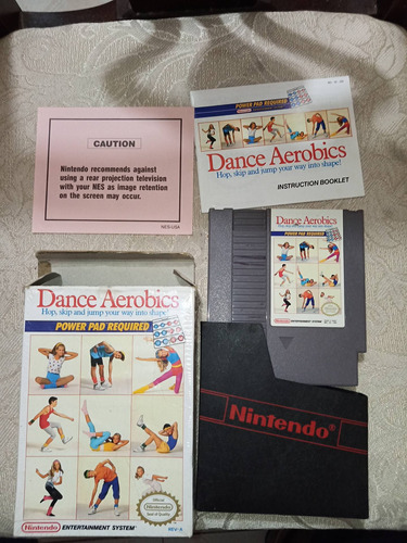 Aerobics Para Nintendo Nes Con Caja Y Manuales Original 