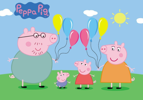 Kit Displays De Mesa + Painel De Festa Peppa Pig