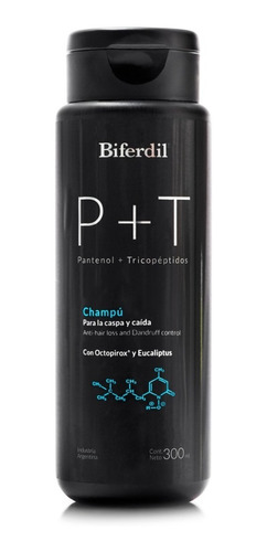 Shampoo Biferdil P+t Para La Caspa Y Caída X 300 Ml