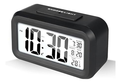 Reloj Despertador Digital Rectangular Led A Pilas Calidad Ya