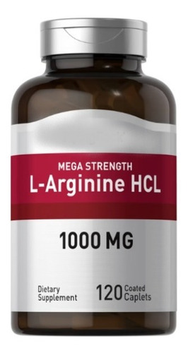 Masa Muscular L-arginina Hcl 1000mg 120 Cápsulas Piping Rock