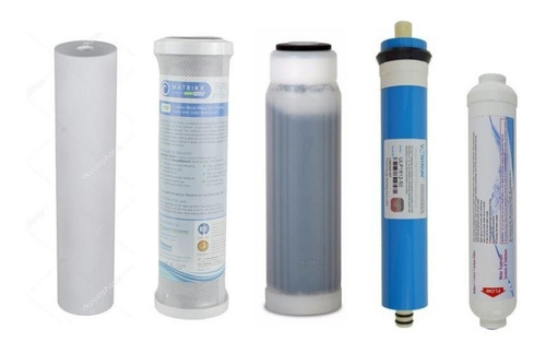 Imagen 1 de 5 de Kit Osmosis Inversa Recambio De Filtros Completo 6 Etapas