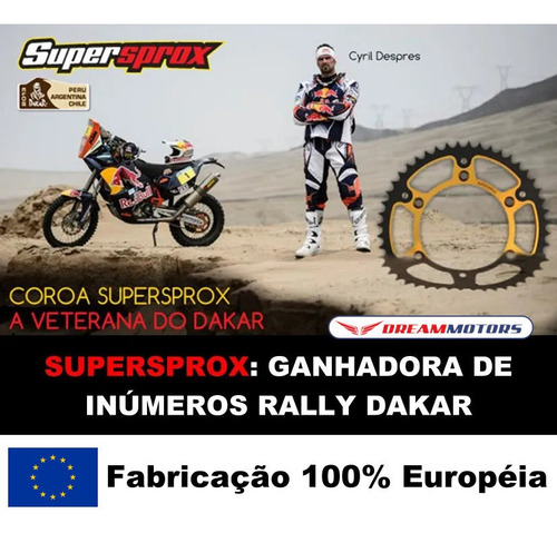 Imagem 2 de 7 de Relação Supersprox Stealth + Cz Dzx Xt660 Xt Tenere 660 525