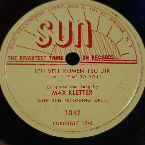 Pasta Max Kletter 1946 Sun C445