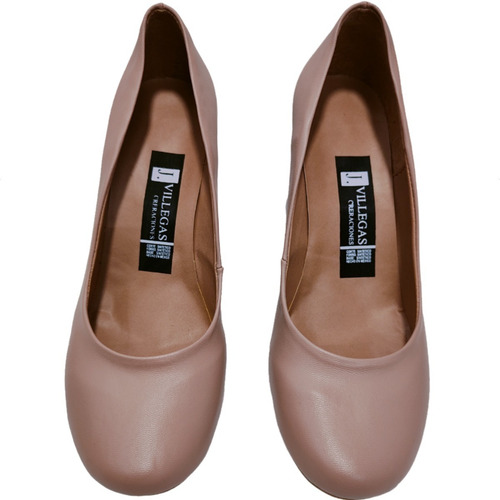 Zapato Tacon 6cm Puente Liso Comodo Durable Tipo Piel